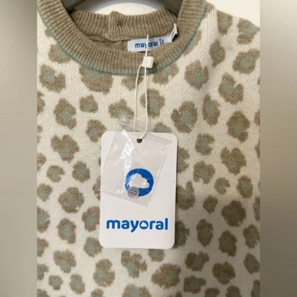Mayoral Knit Leopard Dress (size 12M) NWT - Picture 6 of 8